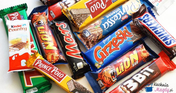 zdjęcie różnych batonów takich jak snikers, mars, 3 bit
