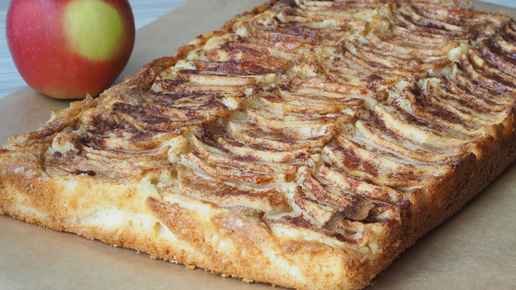 zdjęcie ciasta w tle jabłko