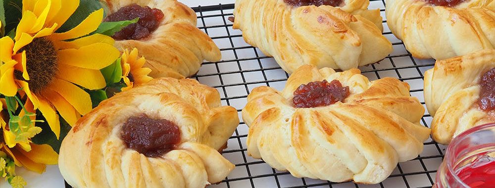 Drożdżówki z marmoladą