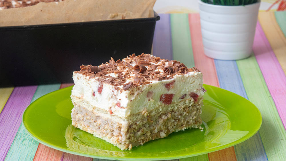 Ciasto craunchy z truskawkami